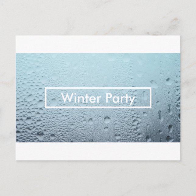 winter window party invitations (Front)