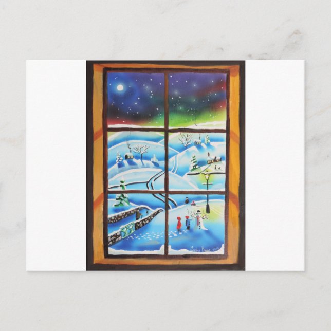 Winter Window wall mural painting by Gordon Bruce Postcard (Front)