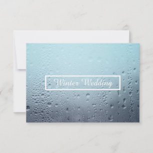 winter window wedding invitation
