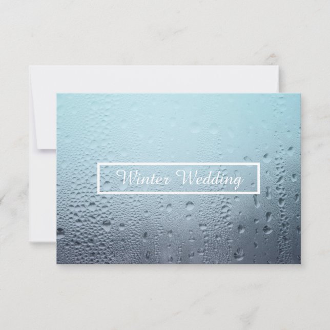 winter window wedding invitation (Front)