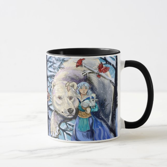 Winter Winds PolarBear~mug Mug (Right)