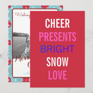 Winter Wishes Celebrate The Holidays Photo Card