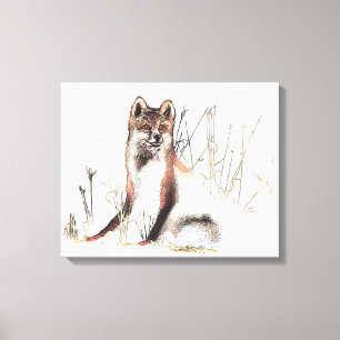 Winter Wolf Canvas Print