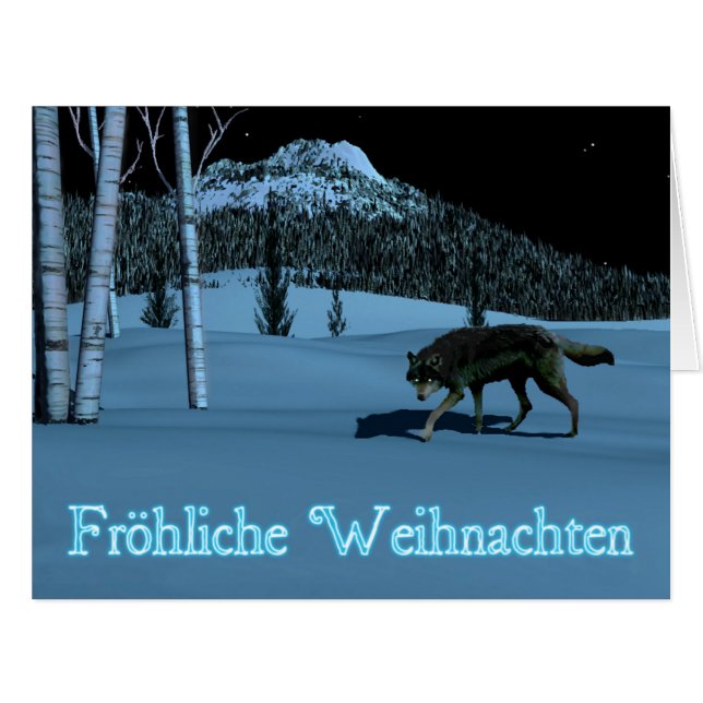 Winter Wolf - Fröhliche Weihnachten (Front Horizontal)