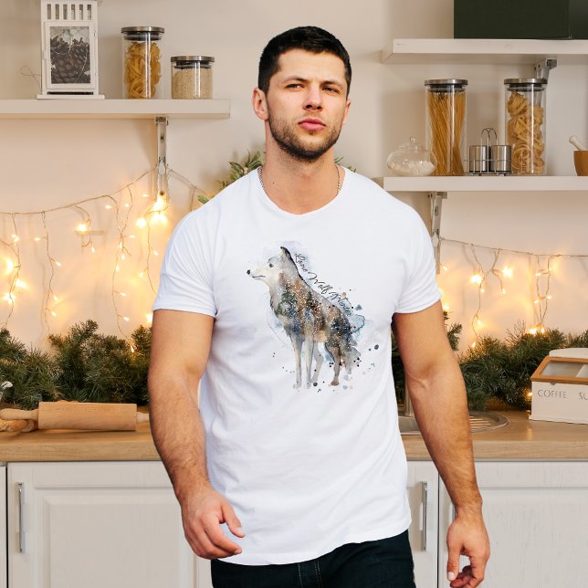 Winter Wolf Men’s T-Shirt  (Creator Uploaded)