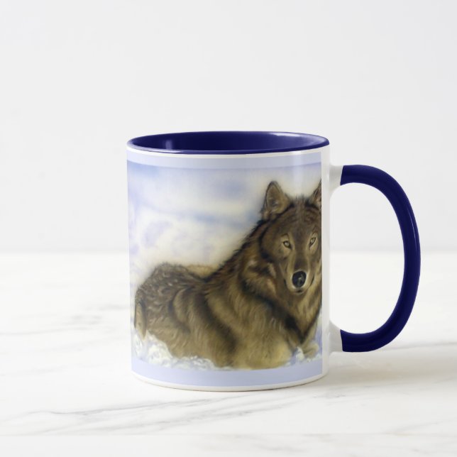 Winter Wolf Mug (Right)