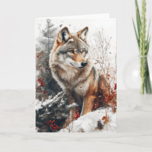 Winter Wolf Notecard Stationary