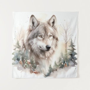 Winter Wolf Tapestry