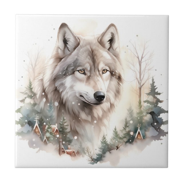 Winter Wolf Tile (Front)