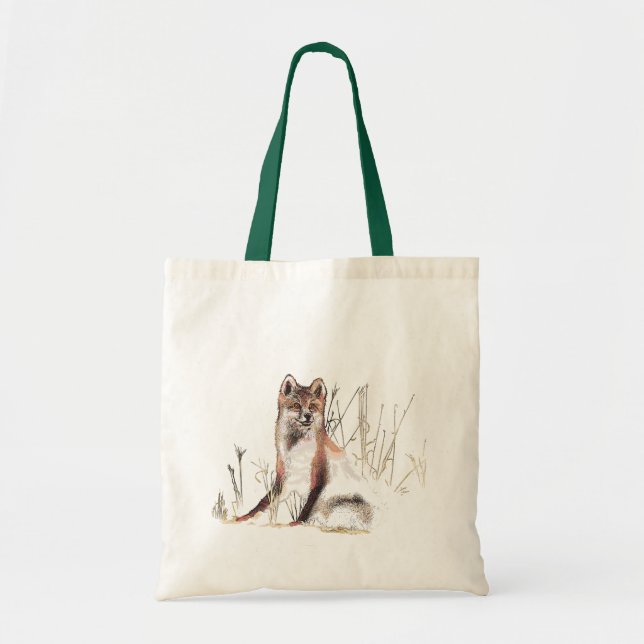 Winter Wolf Tote Bag (Front)