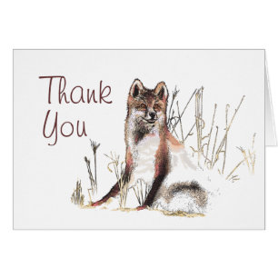 Winter Wolf Wedding Thank You