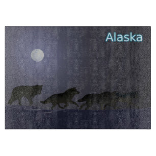 Winter Wolfpack - Alaska Cutting Board