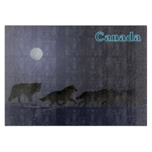 Winter Wolfpack - Canada Cutting Board