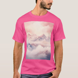 Winter Wonder A Snowy Mountains Watercolor Active T-Shirt