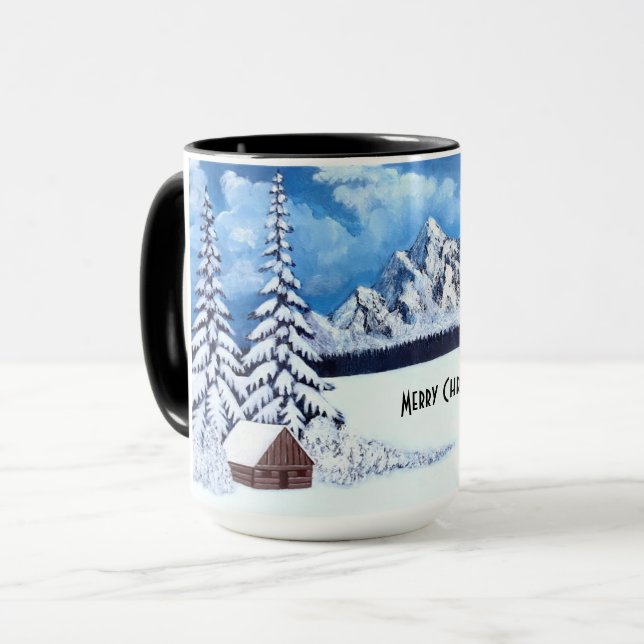 Winter Wonder Christmas Mug (Front Left)