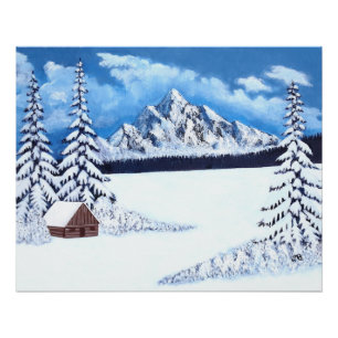 Winter Wonder Glossy Poster