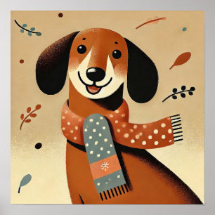 Winter Wonder Pup Poster