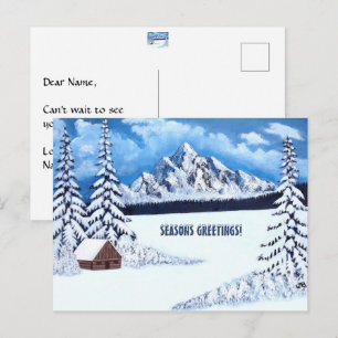 Winter Wonder Scene Postcard