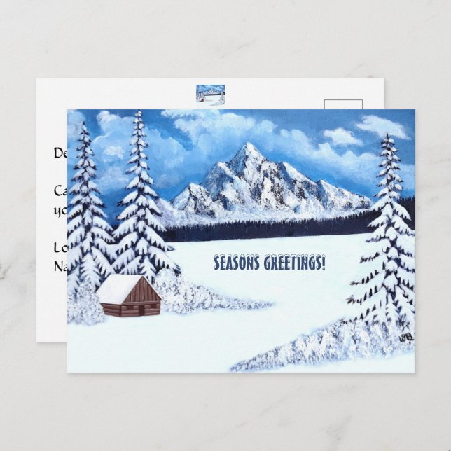 Winter Wonder Scene Postcard (Front/Back)