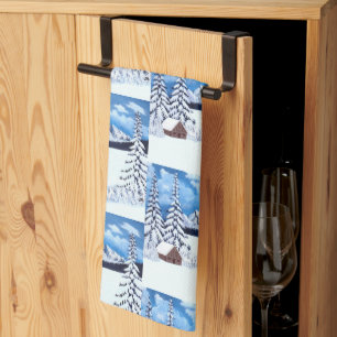 Winter Wonder Scene Tea Towel