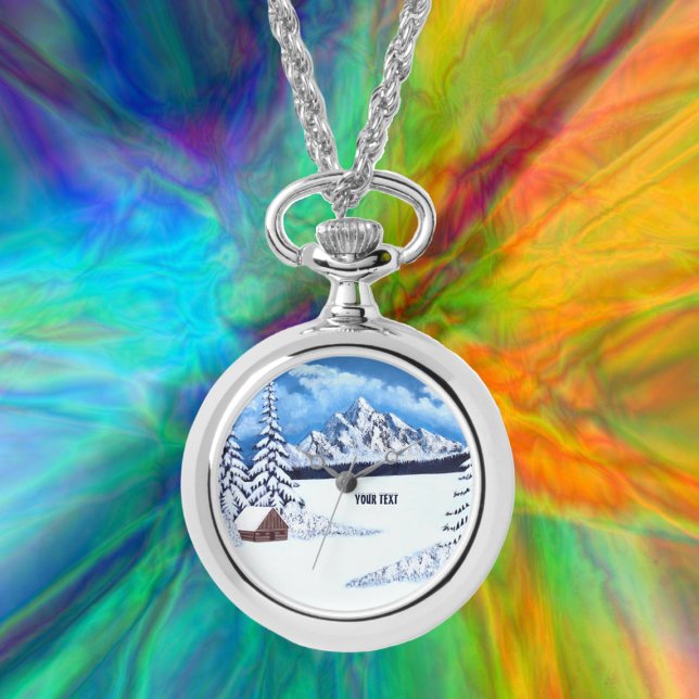 Winter Wonder Silver Necklace Watch (Creator Uploaded)