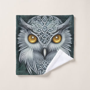Winter Wonder Snow Owl Beauty Bath Towel Set