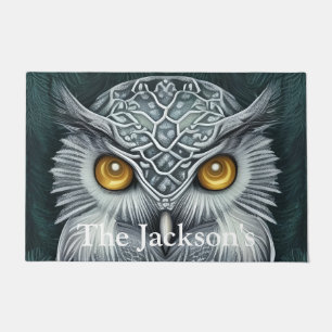 Winter Wonder Snow Owl Beauty Doormat