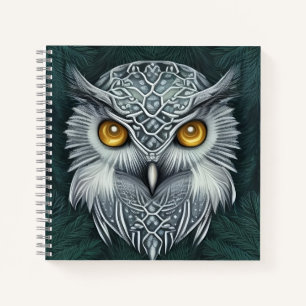 Winter Wonder Snow Owl Beauty Notebook