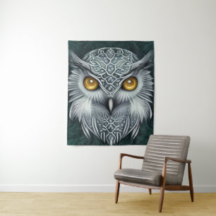 Winter Wonder Snow Owl Beauty Tapestry