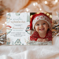 Winter Wonderland 1st Birthday Photo