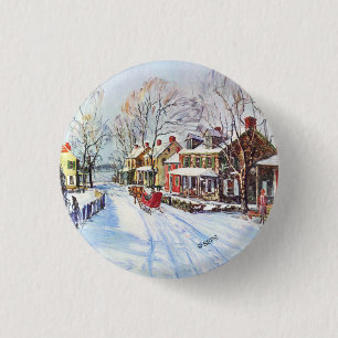 Winter Wonderland 3 Cm Round Badge