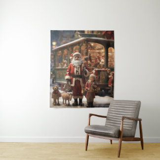 Winter Wonderland:A Festive Tapestry for Your Wall