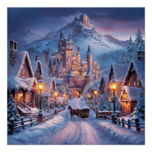 Winter Wonderland: A Twilight Village at the Mount Poster