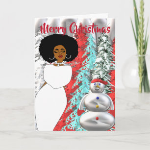 Winter Wonderland African American  Christmas Card
