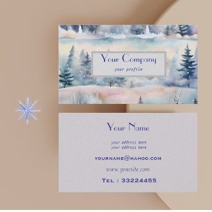 winter wonderland  - artistic business card