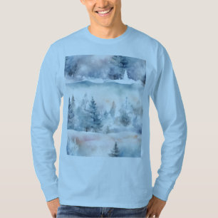 Winter Wonderland - Artistic Light Blue  T-Shirt
