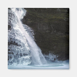 Winter Wonderland at Horsetail Falls Magnet