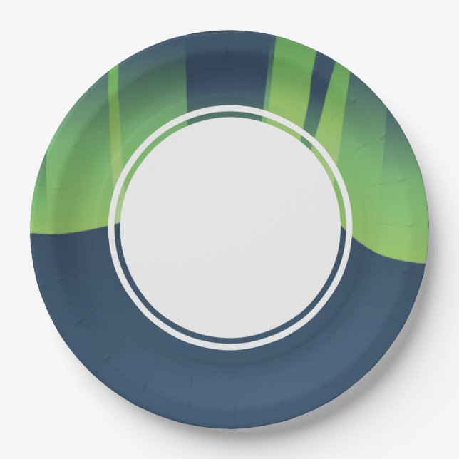 Winter Wonderland Auroras Paper Plate (Front)