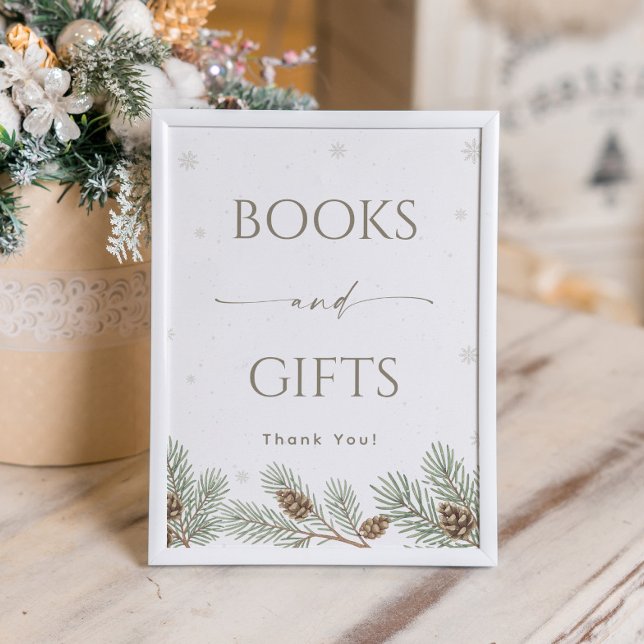 Winter Wonderland Baby Shower Books and Gifts Poster (Creator Uploaded)