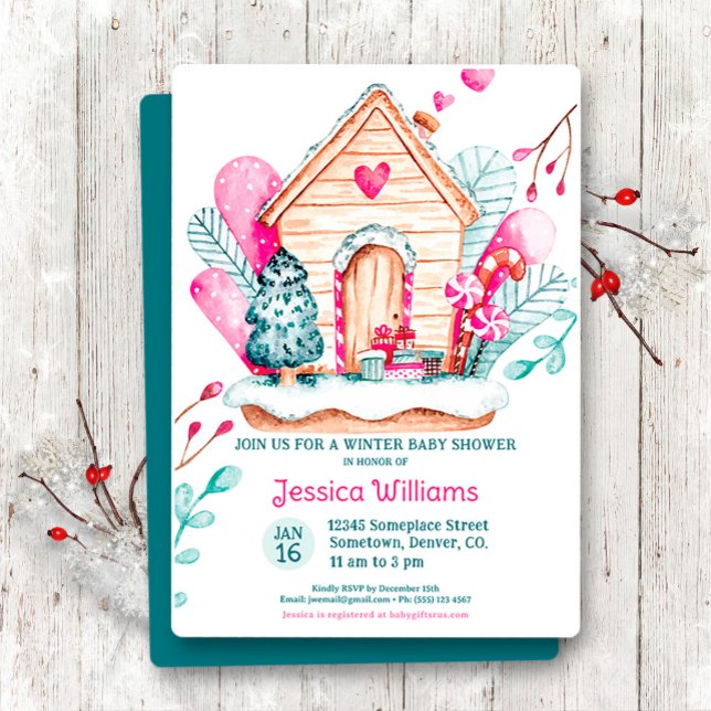Winter Wonderland Baby Shower Invitation (Creator Uploaded)