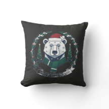 Winter Wonderland Bear – Cute Santa Hat Christmas