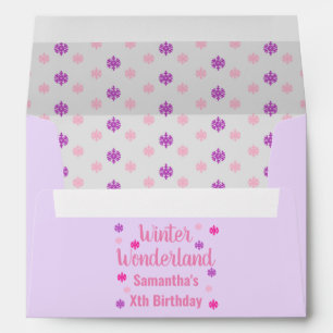 Winter Wonderland Birthday Envelope