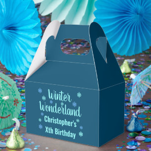 Winter Wonderland Birthday Favour Box