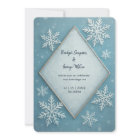 Winter Wonderland Blue Snowy Romantic wedding