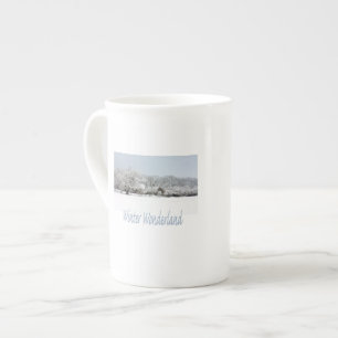 winter wonderland bone china mug