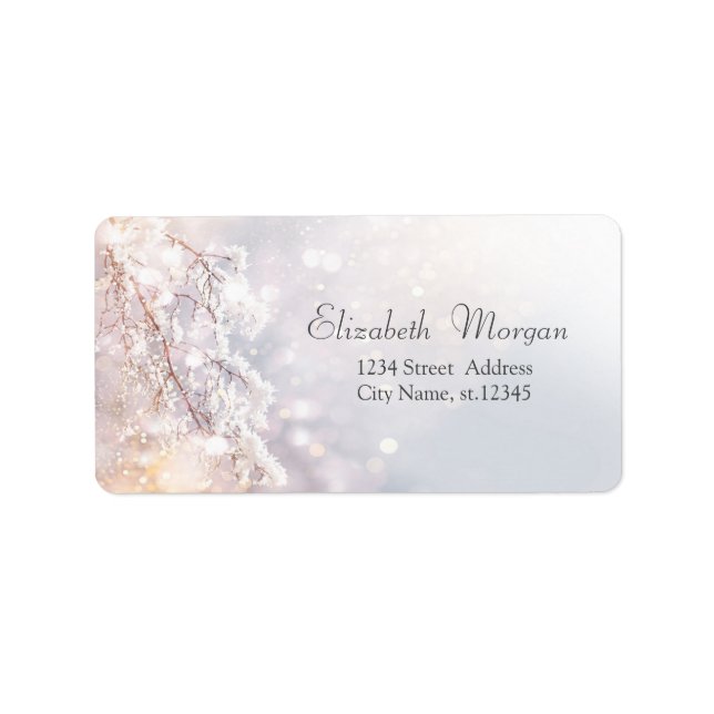 Winter Wonderland Branches Label (Front)