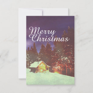 Winter Wonderland Cabin Merry Christmas Cosy