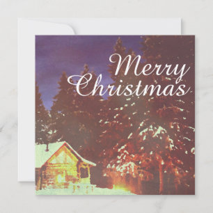 Winter Wonderland Cabin Merry Christmas Cosy