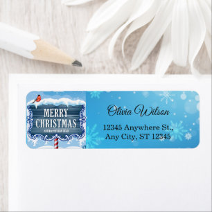 Winter Wonderland Cardinal Festive Holiday Return