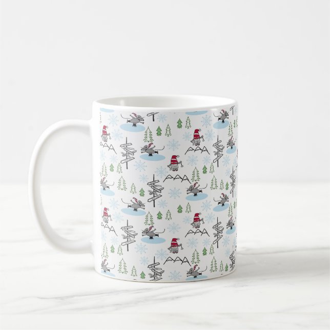 Winter Wonderland Christmas coffee cup mug (Left)
